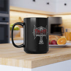 Thor Hammer Black Coffee Mug — Marvel Norse Mythology 11oz/15oz
