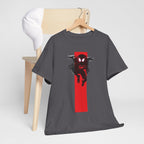 Marvel Miles Morales Spider-Man T-Shirt – Red Vertical Stripe Design | Premium Superhero Tee for Fans