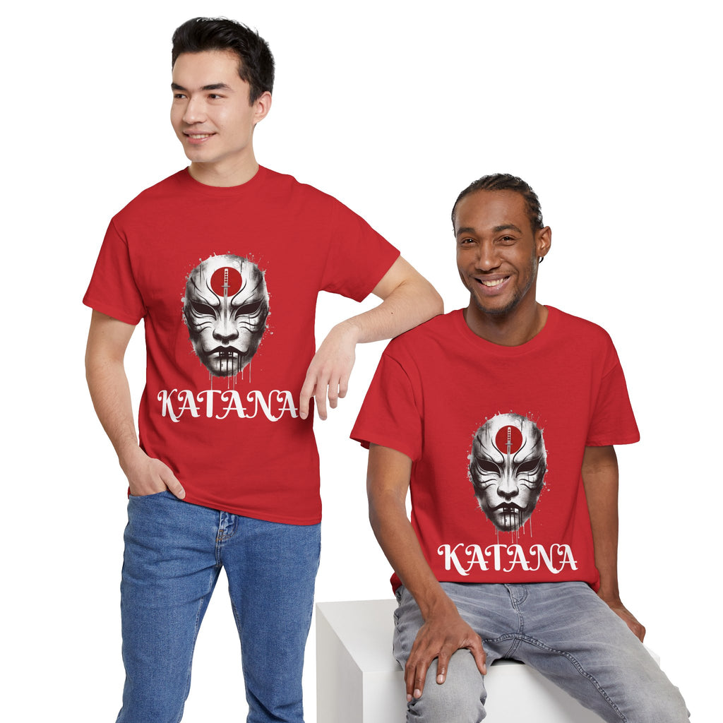 Samurai Mask T-Shirt — DC Katana Japanese Warrior Face Tee