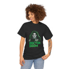 Doctor Doom Retro Green Villain Portrait T-Shirt — Avengers Graphic Tee