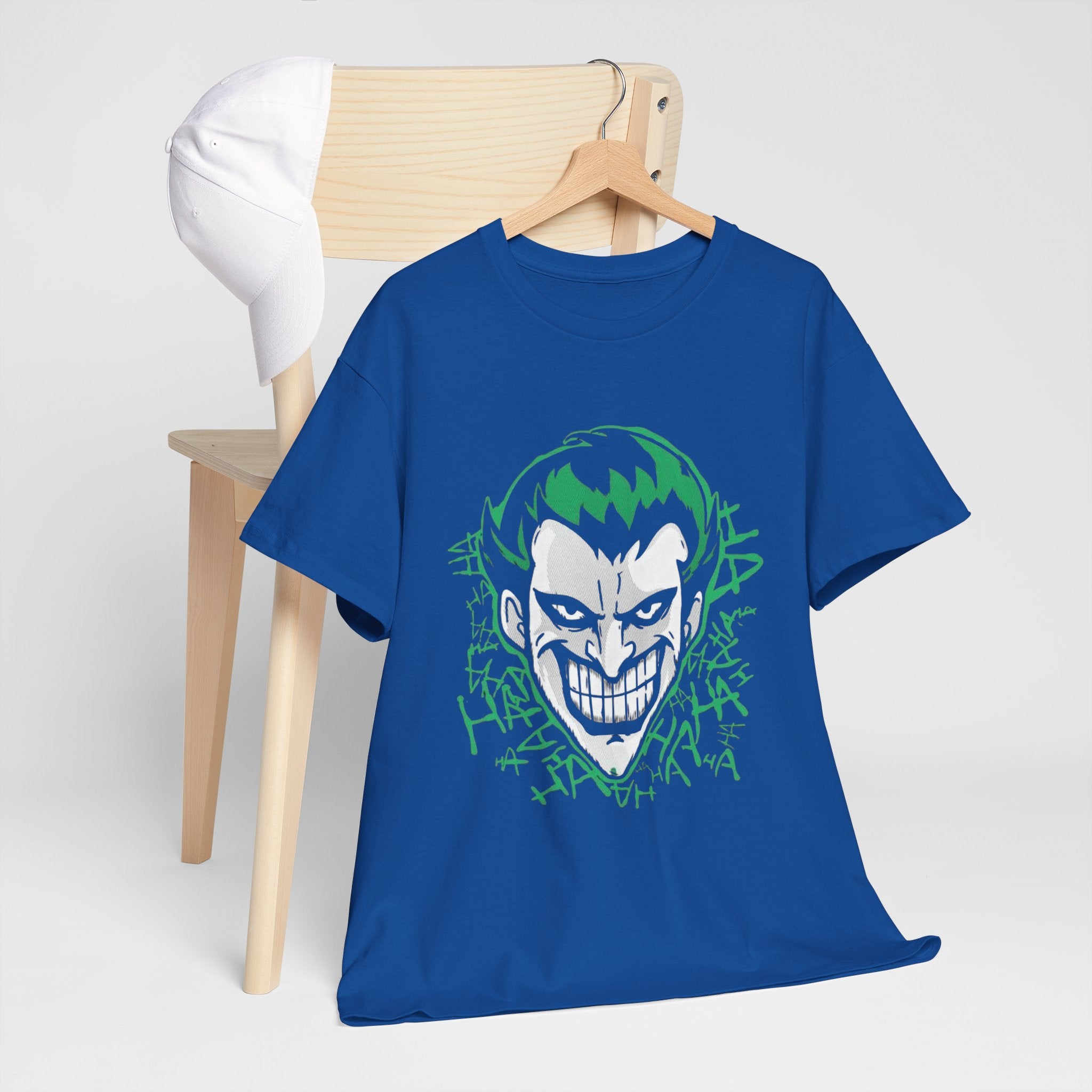 Joker Smile Graphic T-Shirt – Dark Villain Green Grin Unisex Tee
