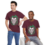 Joker Smile Graphic T-Shirt – Dark Villain Green Grin Unisex Tee
