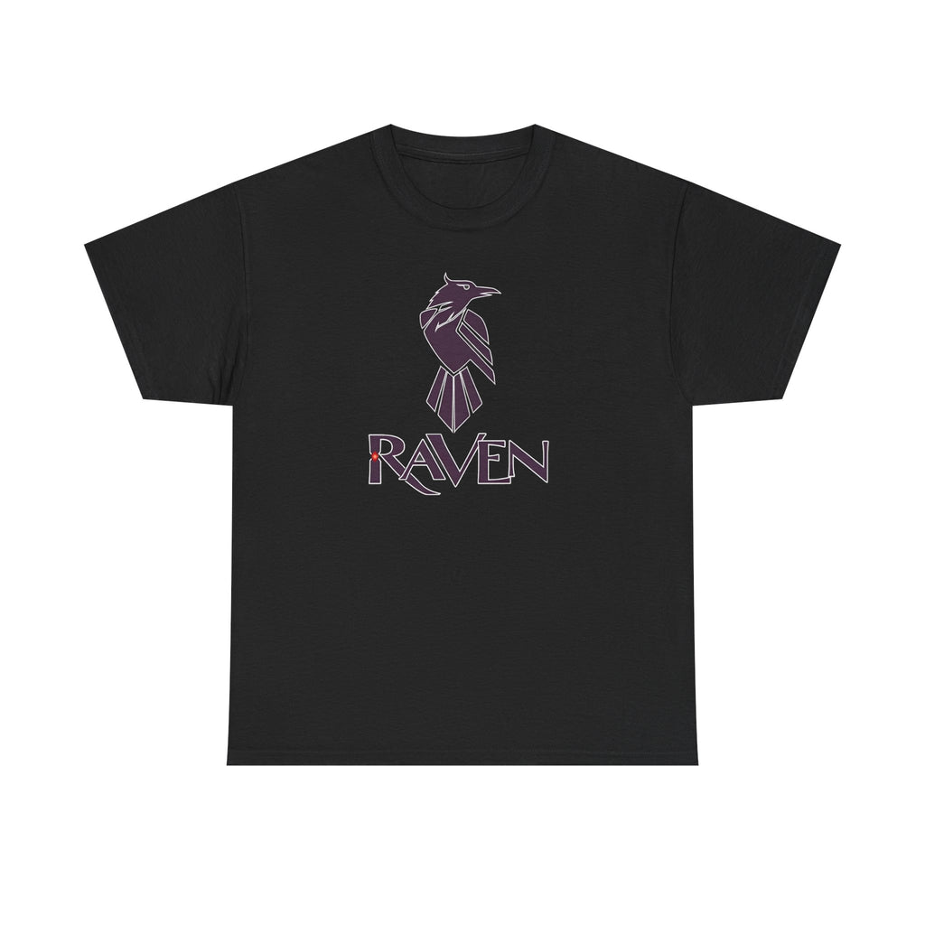 Teen Titans Raven Graphic Tee — Purple Geometric Raven Shirt