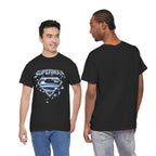 Man of Steel Metallic Logo T-Shirt — Shattered Chrome Superman Unisex Tee