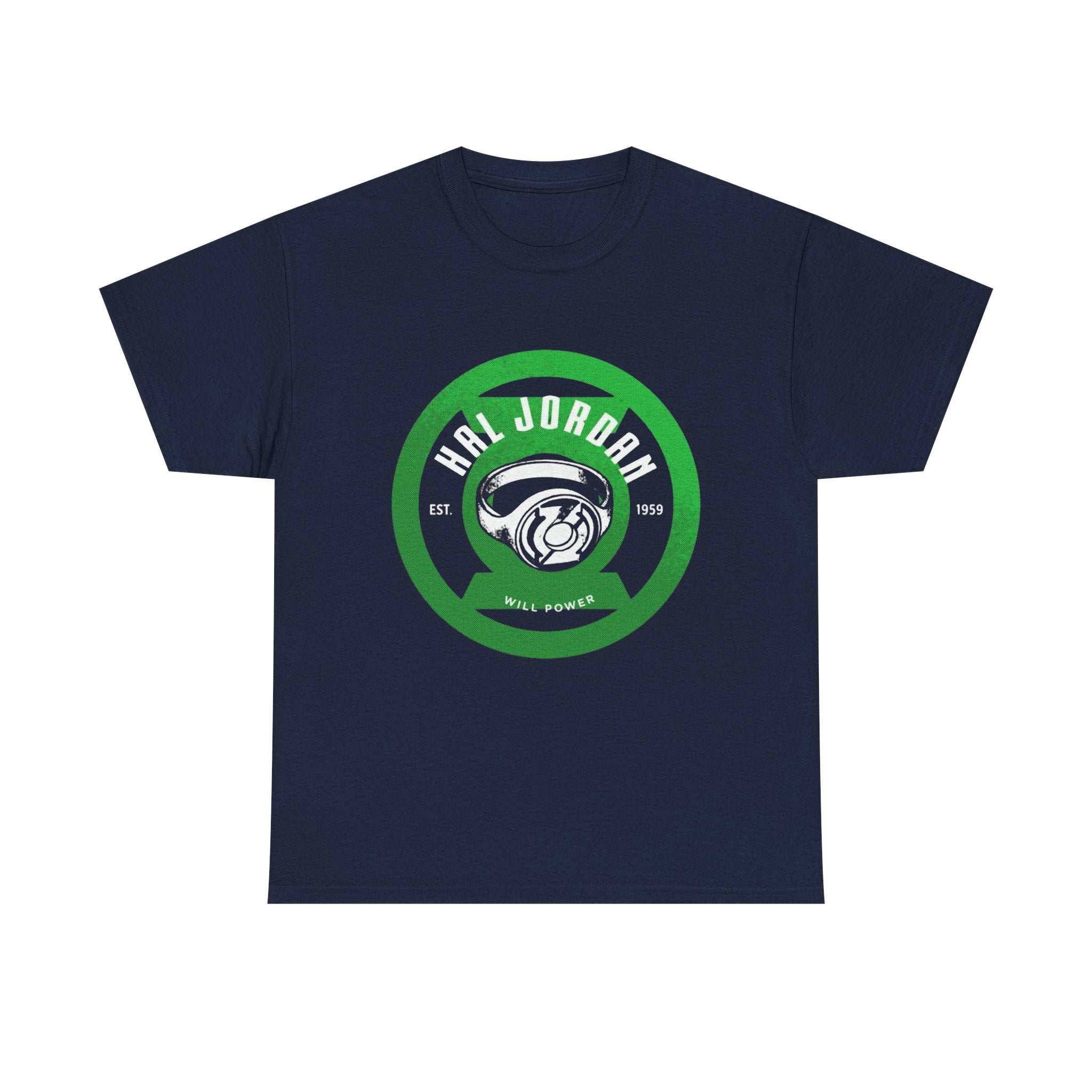 Green Lantern Hal Jordan Retro Logo Basketball T-Shirt