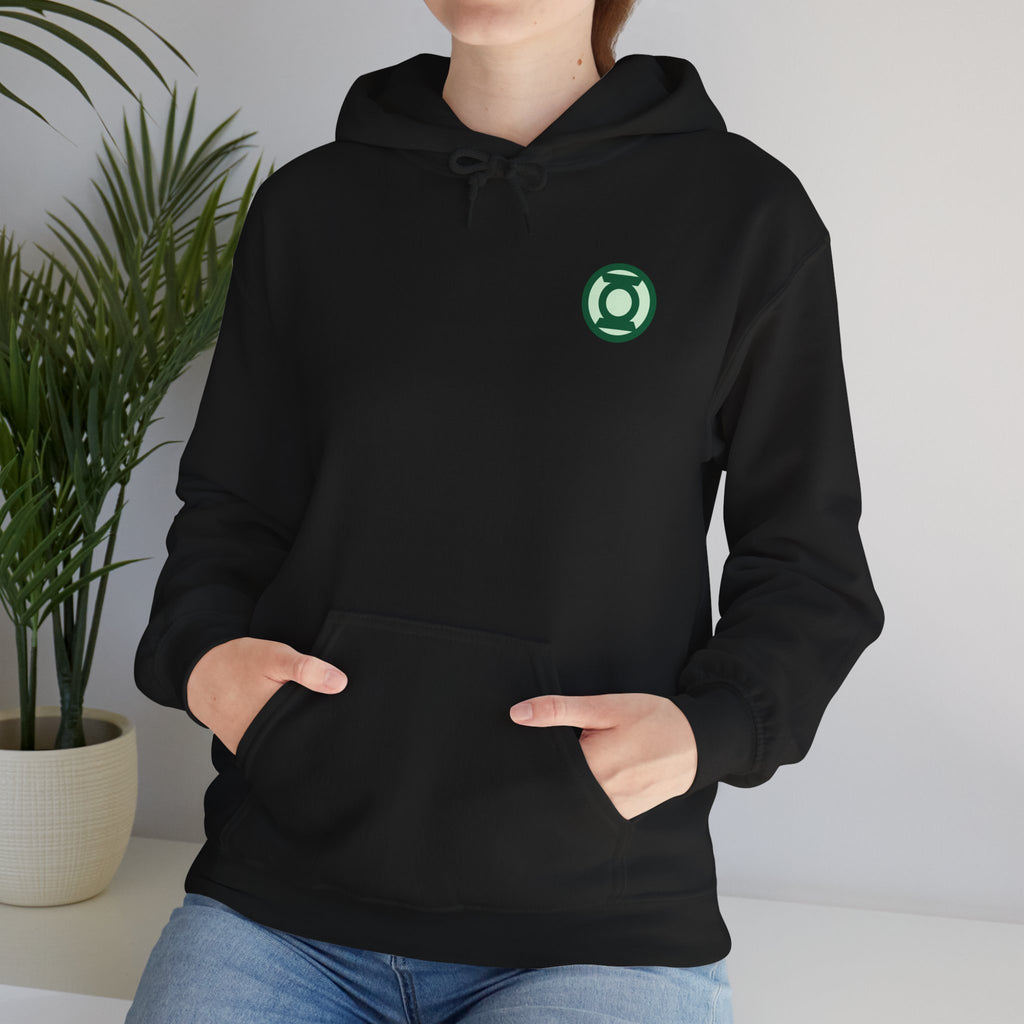 Green Lantern "Willpower" Hoodie — Comic Superhero Hooded Sweatshirt