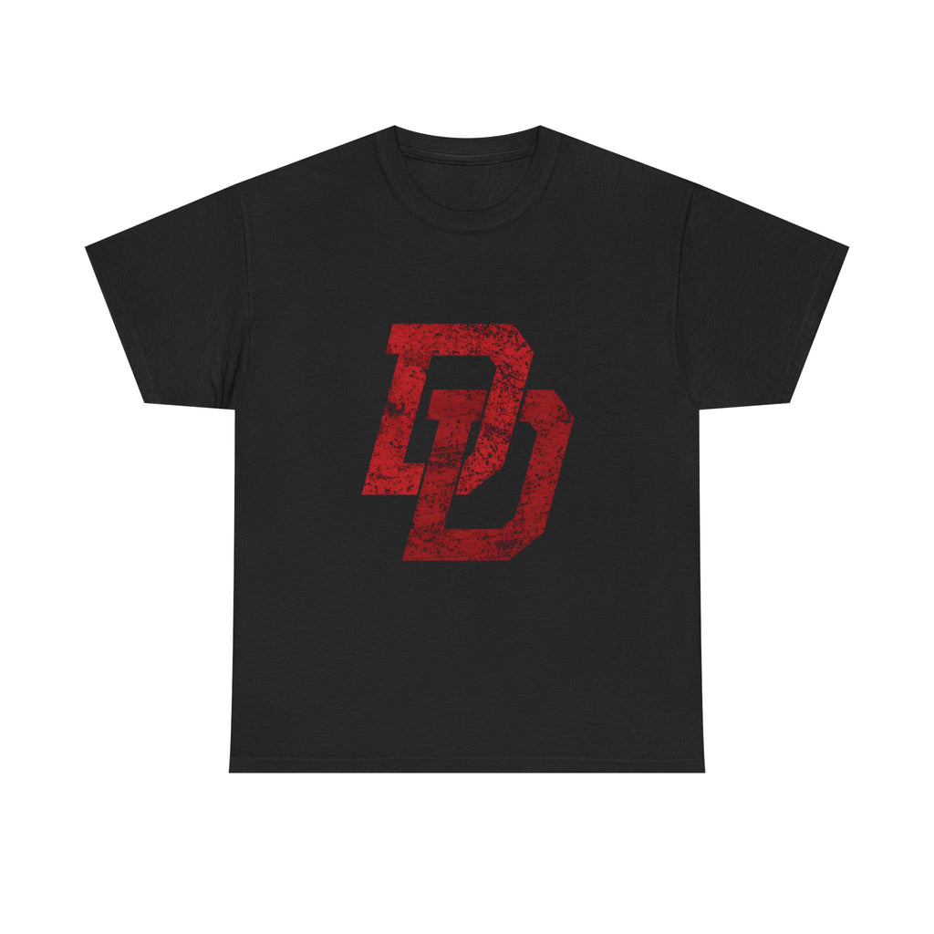Marvel Daredevil movie Logo T‑Shirt — Distressed DD Superhero  unisex Tee