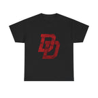 Marvel Daredevil movie Logo T‑Shirt — Distressed DD Superhero  unisex Tee