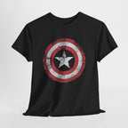 Vintage Captain America Shield Star T-Shirt - Unisex Distressed Avengers Tee