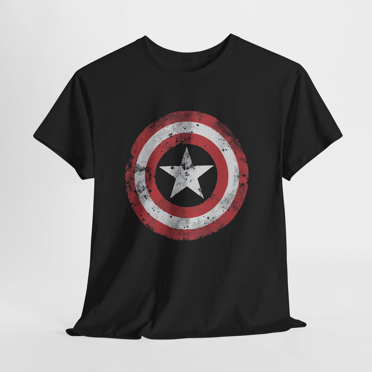 Vintage Captain America Shield Star T-Shirt - Unisex Distressed Avengers Tee