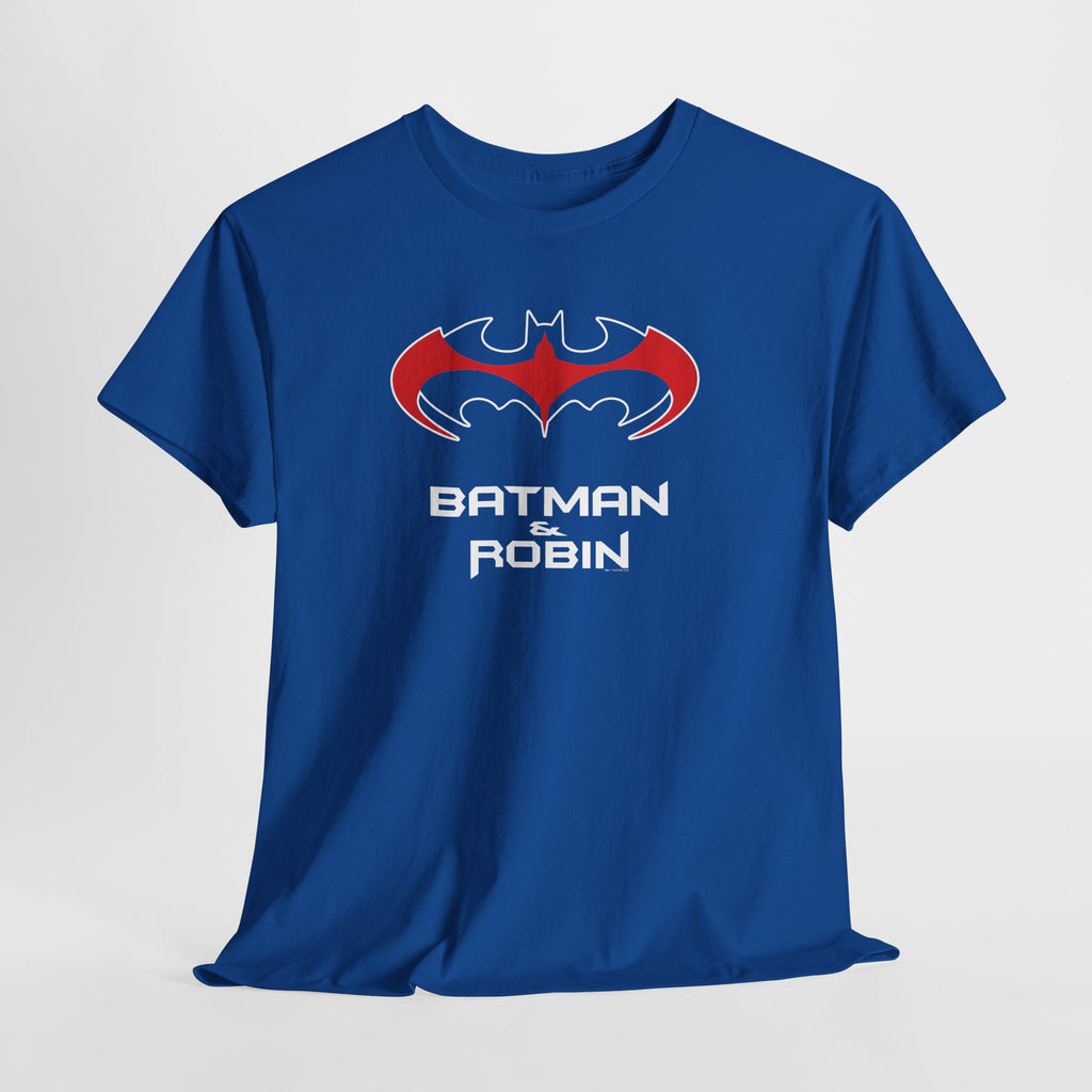 Batman & Robin 1997 Red Bat Emblem T‑Shirt - Batfamily shirt - George Clooney 90s Batman movie shirt