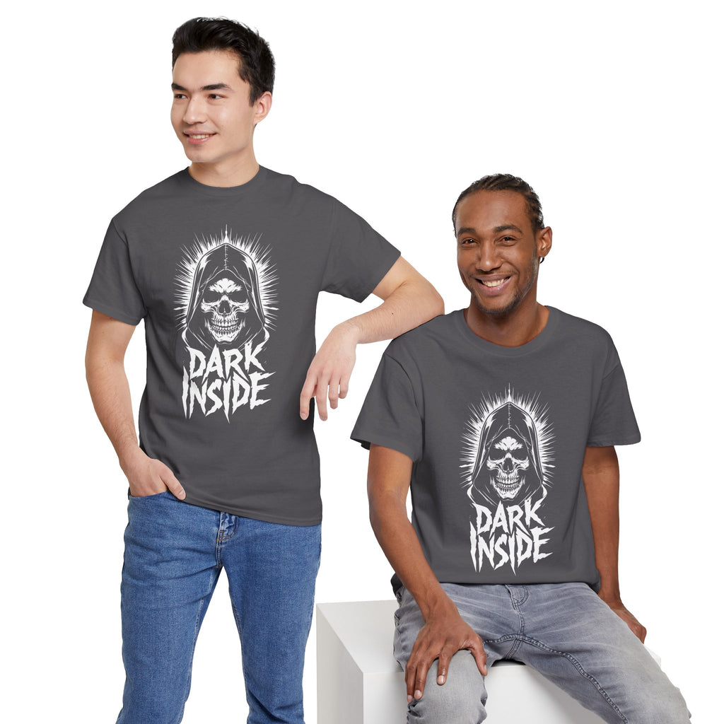 Dark Inside Skull Graphic T-Shirt — Gothic Halloween Alternative Tee
