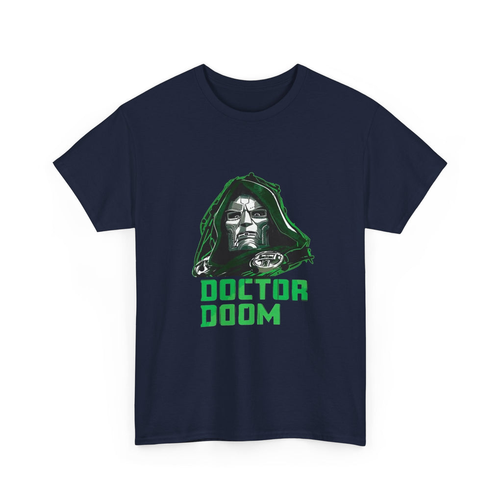 Doctor Doom Retro Green Villain Portrait T-Shirt — Avengers Graphic Tee