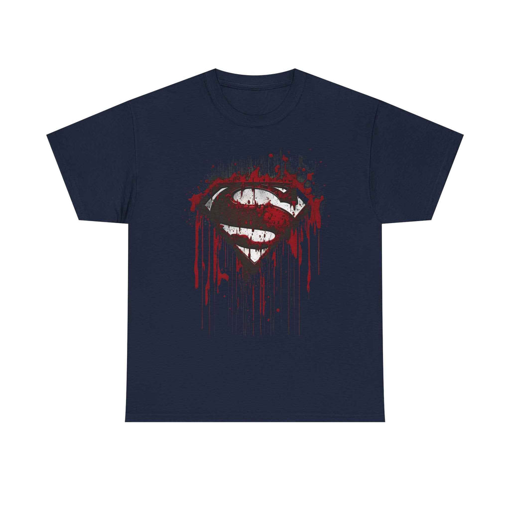 Superman Bloody S Shield Sacrifice Black Unisex T-Shirt