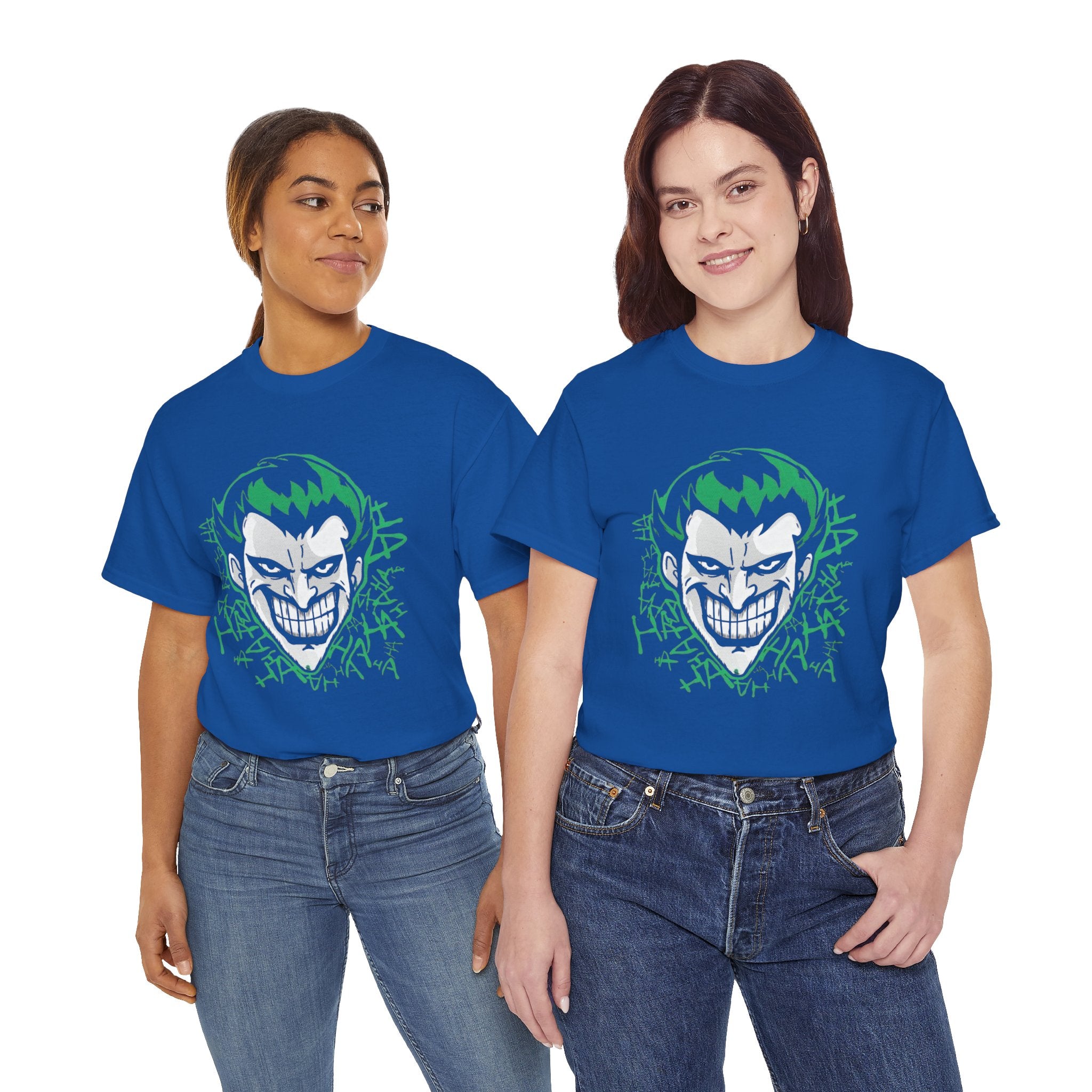 Joker Smile Graphic T-Shirt – Dark Villain Green Grin Unisex Tee