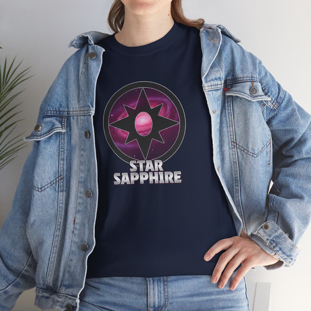 Teen Titans Star Graphic Tee — DC Star Sapphire Gem Logo T-Shirt