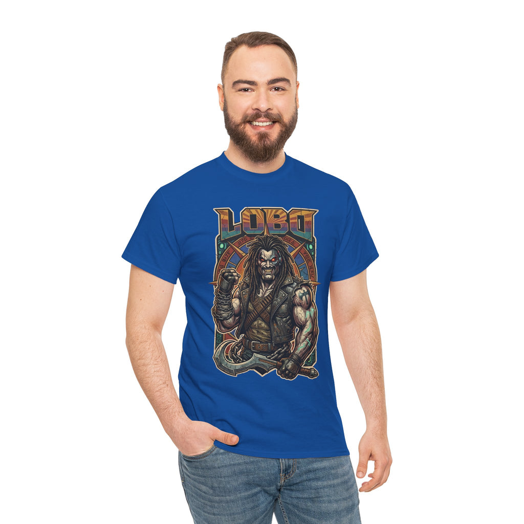 Lobo Warrior Graphic Tee – Jason Momoa’s DCU Czarnian Bounty Hunter T‑Shirt
