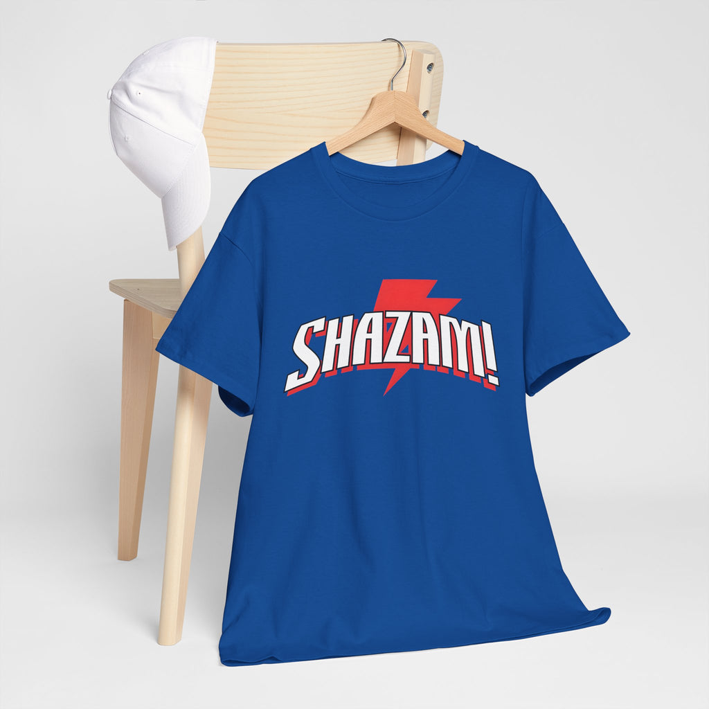 Shazam! Lightning Logo T-Shirt — Retro Comic Superhero Tee