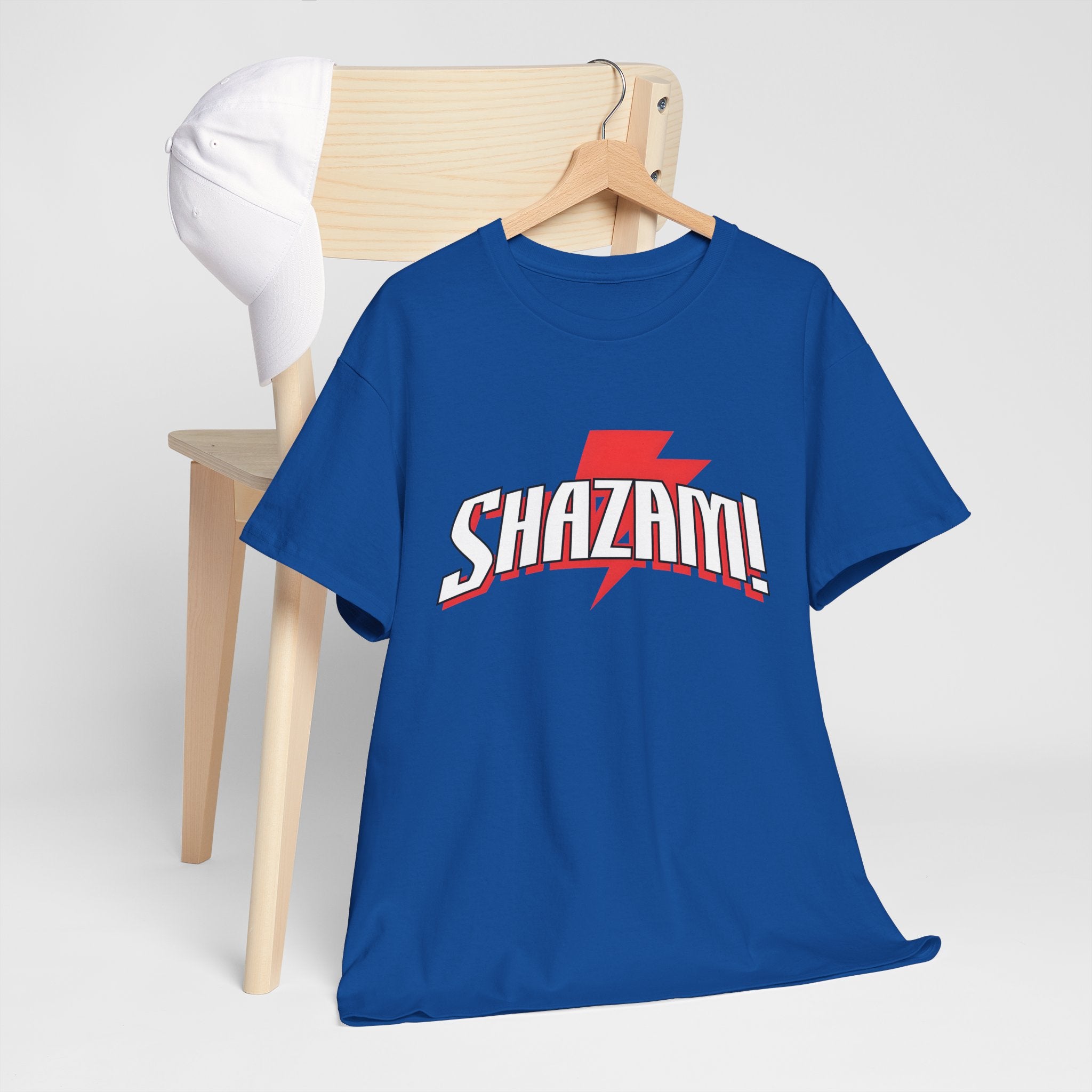 Shazam! Lightning Logo T-Shirt — Retro Comic Superhero Tee