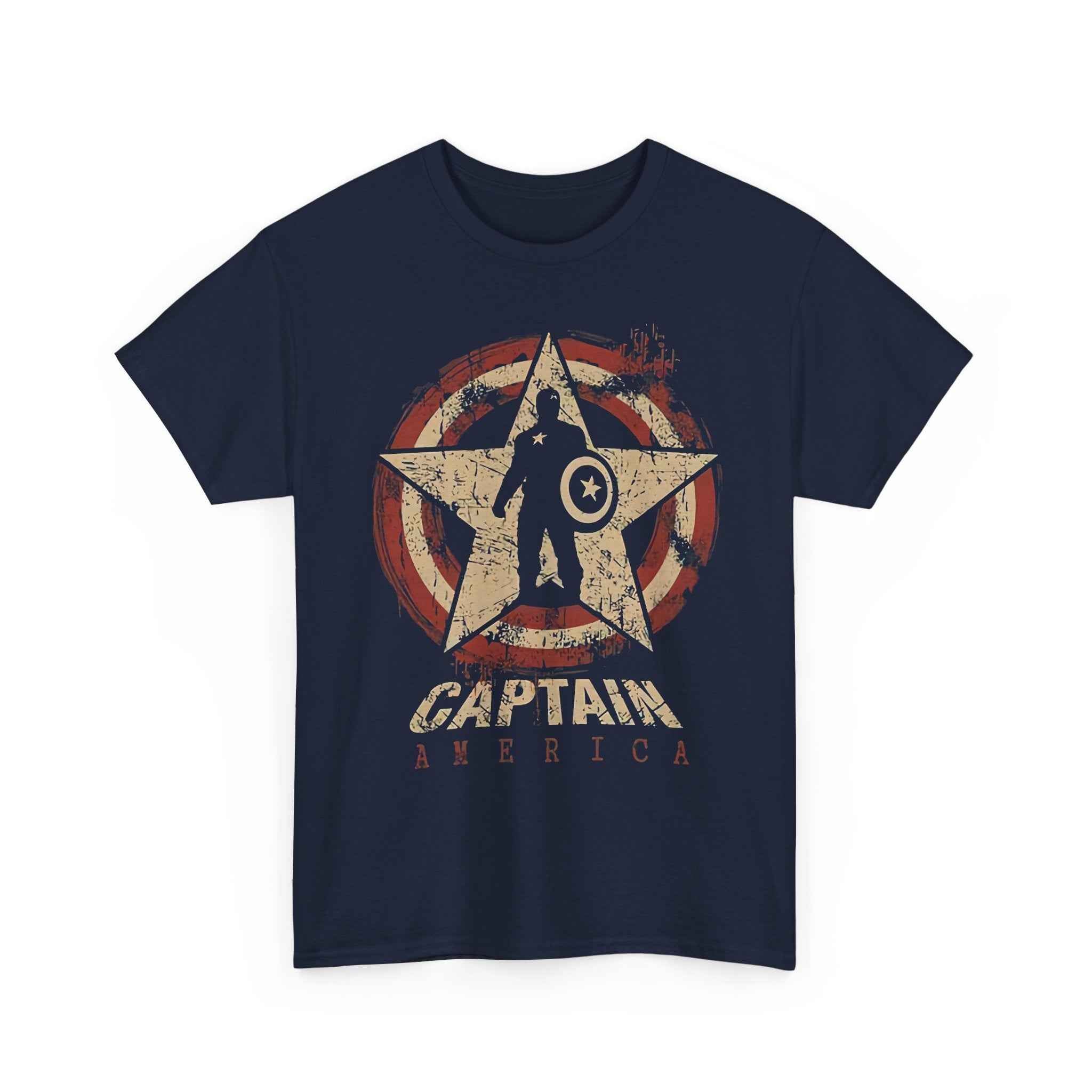 Captain America Vintage Star Shield Unisex T-Shirt