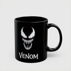 Eddie Brock Venom Symbiote Scream Black Coffee Mug - Drkheroz
