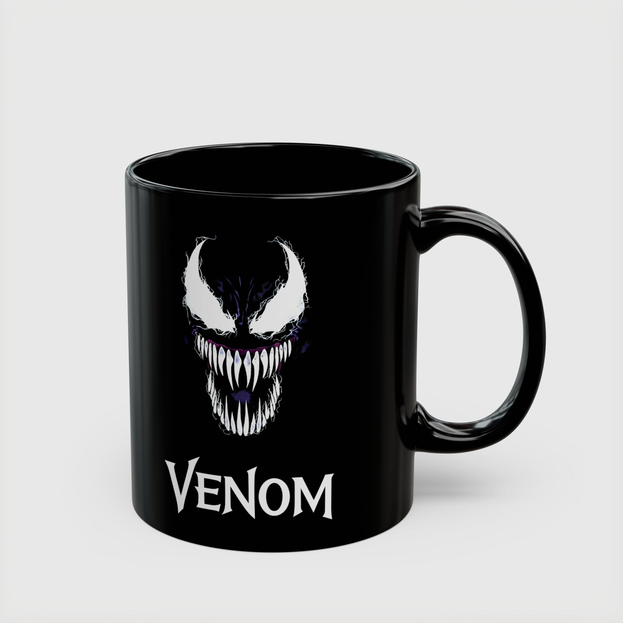 Eddie Brock Venom Symbiote Scream Black Coffee Mug - Drkheroz