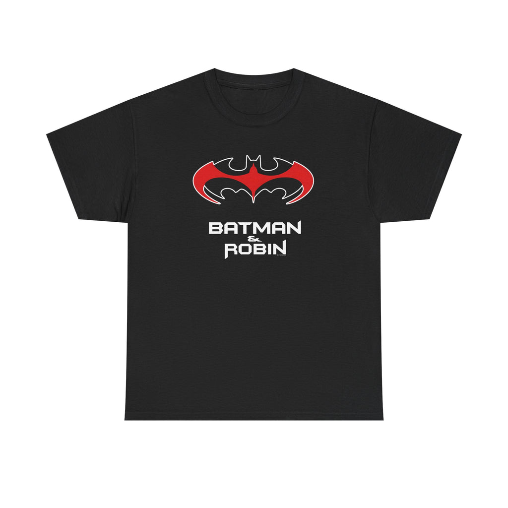 Batman & Robin 1997 Red Bat Emblem T‑Shirt - Batfamily shirt - George Clooney 90s Batman movie shirt