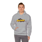 Batman DC Comics Inspired Logo Hoodie — Retro Bold Graphic Batman Sweatshirt