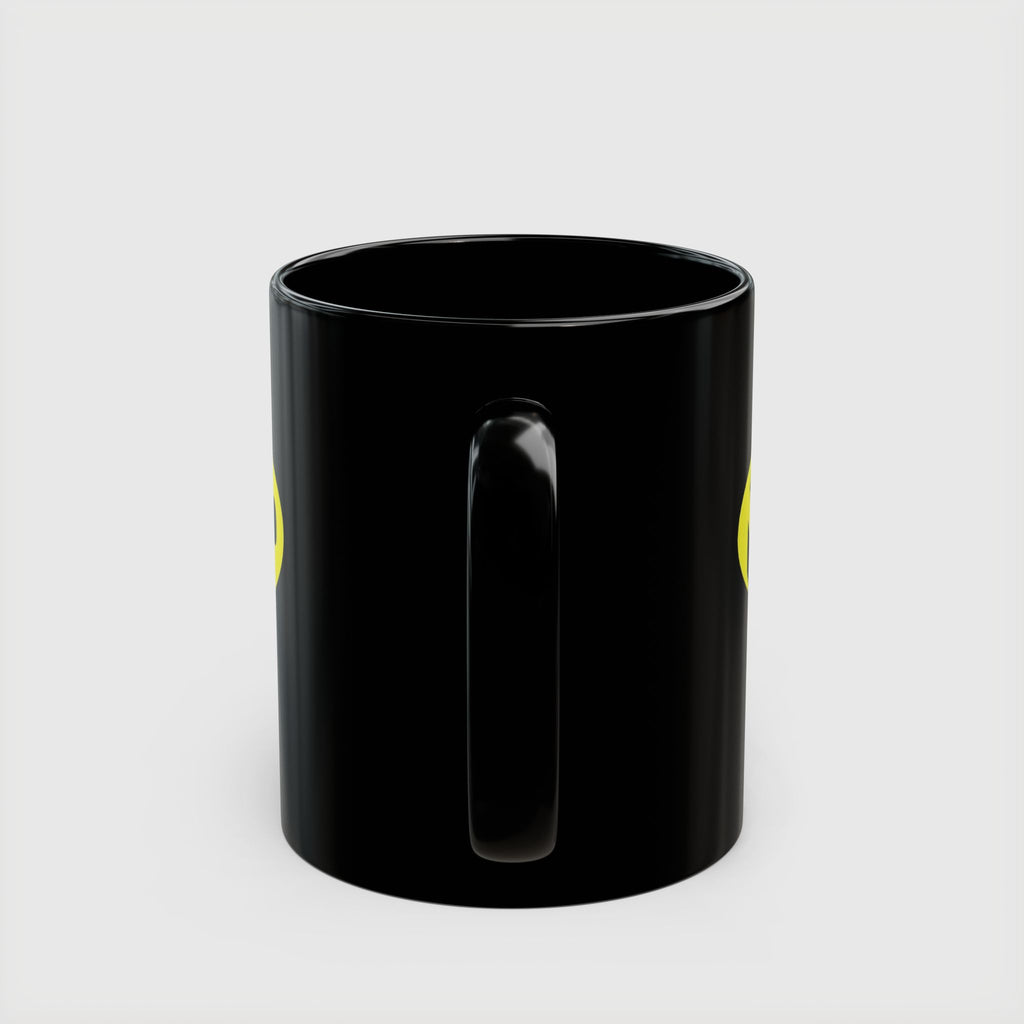Nerd Fuel Black Morning Coffee Mug — Nerd Batman Logo 11oz/15oz