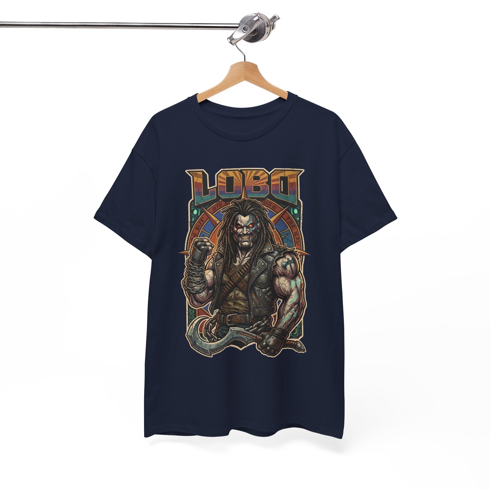Lobo Warrior Graphic Tee – Jason Momoa’s DCU Czarnian Bounty Hunter T‑Shirt