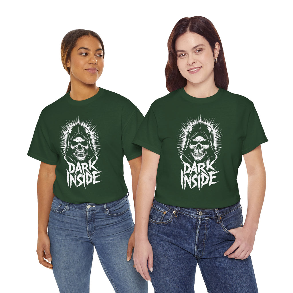 Dark Inside Skull Graphic T-Shirt — Gothic Halloween Alternative Tee