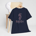 Teen Titans Raven Graphic Tee — Purple Geometric Raven Shirt