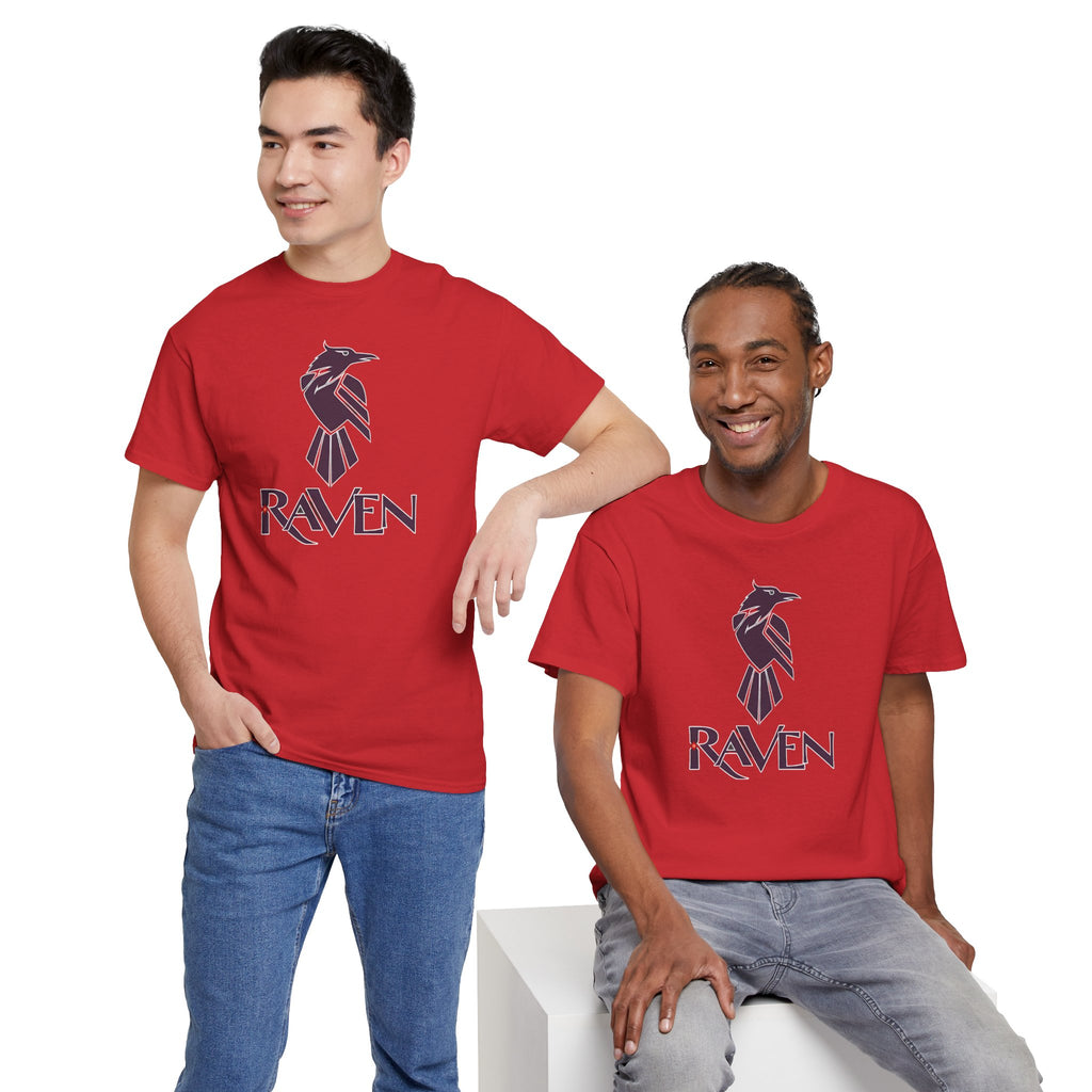 Teen Titans Raven Graphic Tee — Purple Geometric Raven Shirt