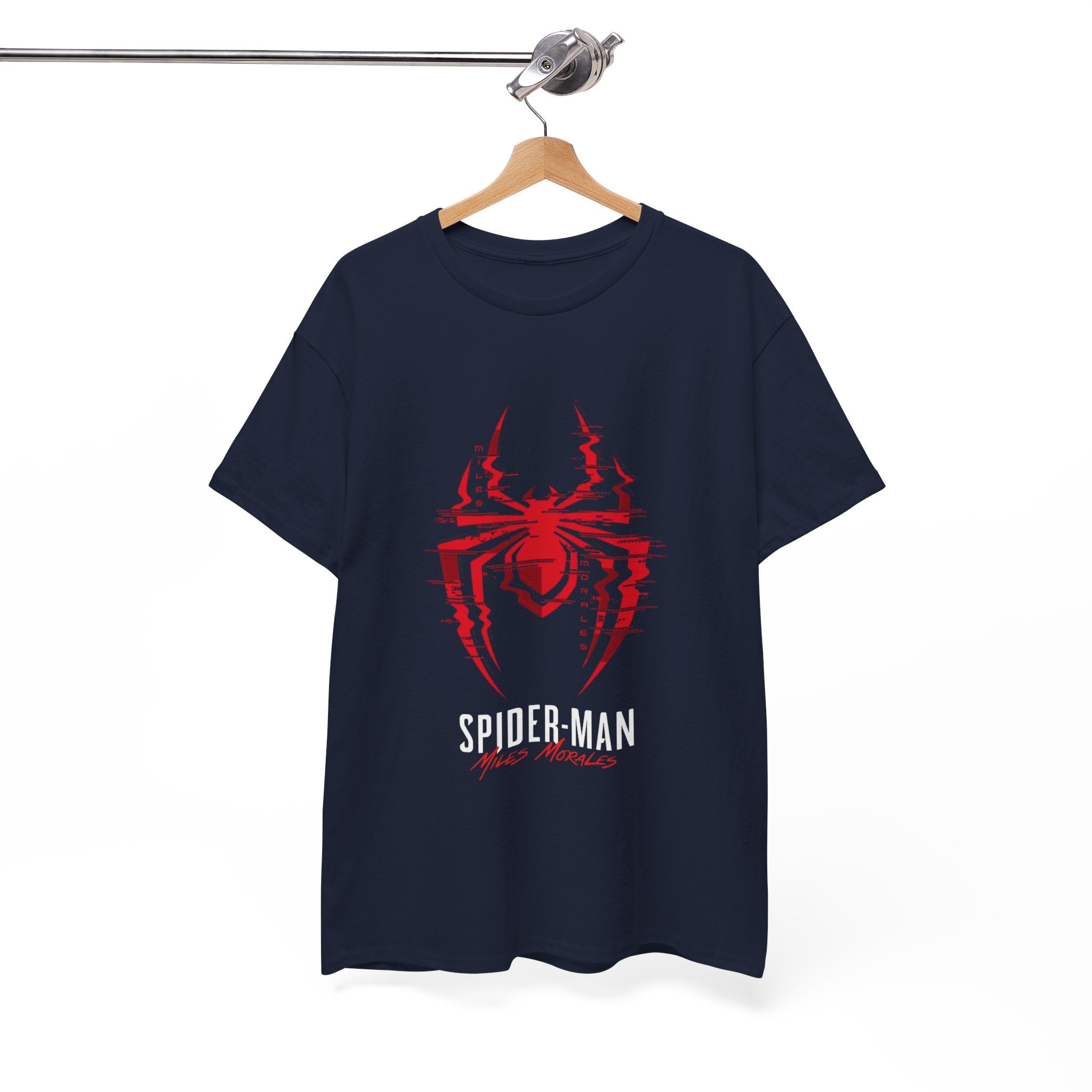 Marvel Spider-Man Miles Morales Glitch T-Shirt – Gamer Style Streetwear Tee