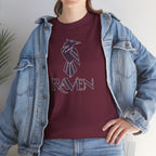 Teen Titans Raven Graphic Tee — Purple Geometric Raven Shirt