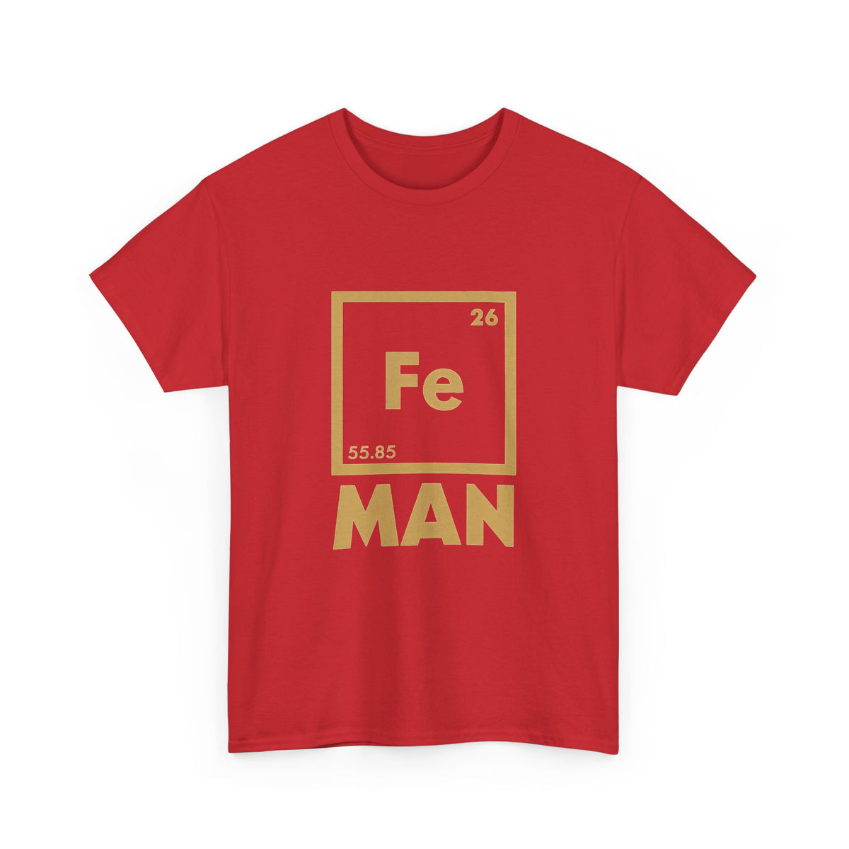 Fe Man The Periodic Avenger T-Shirt — Iron Man Nerds T-Shirt