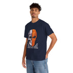 DC Deathstroke Skull Graphic T-Shirt — Slade Wilson Half-Mask Tee