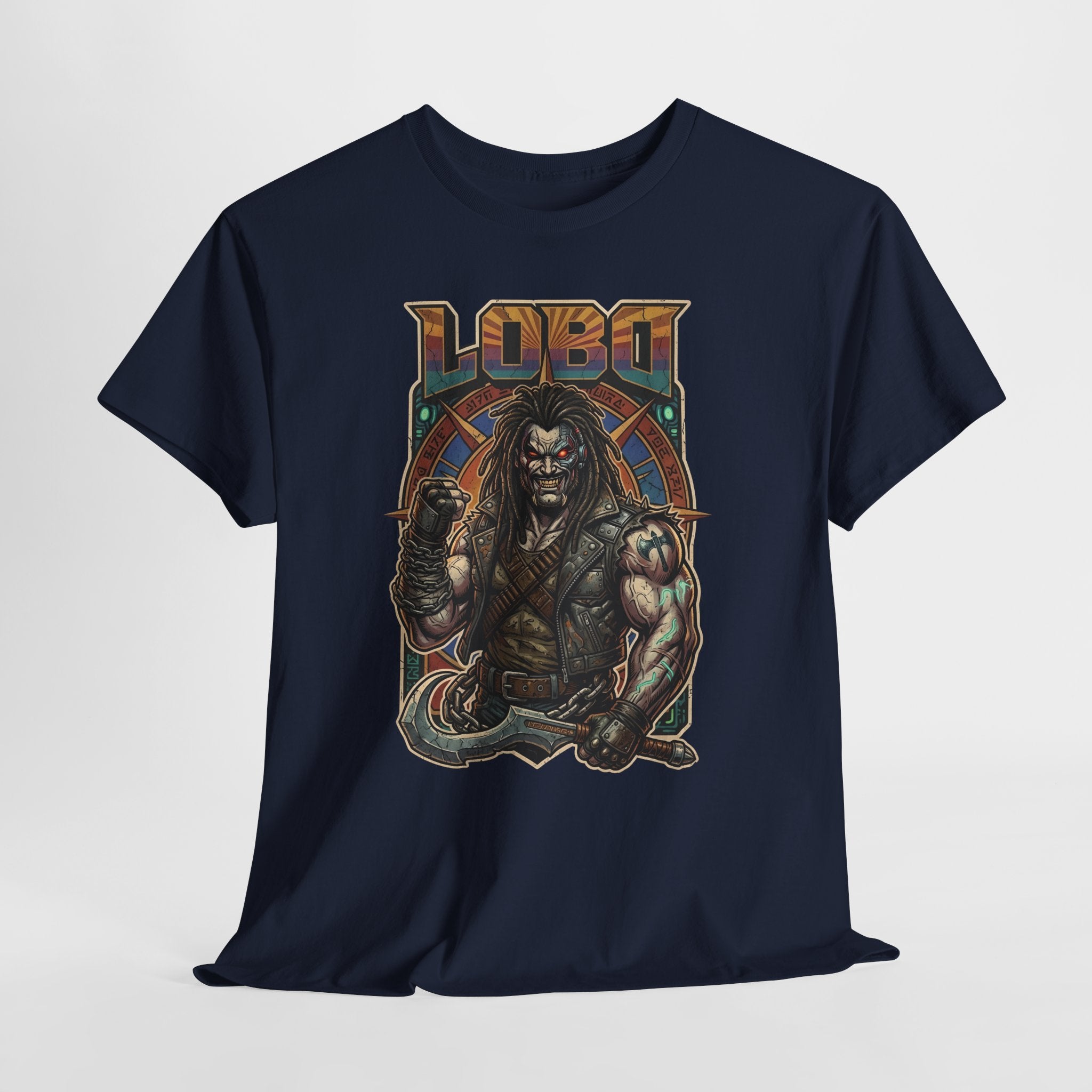 Lobo Warrior Graphic Tee – Jason Momoa’s DCU Czarnian Bounty Hunter T‑Shirt