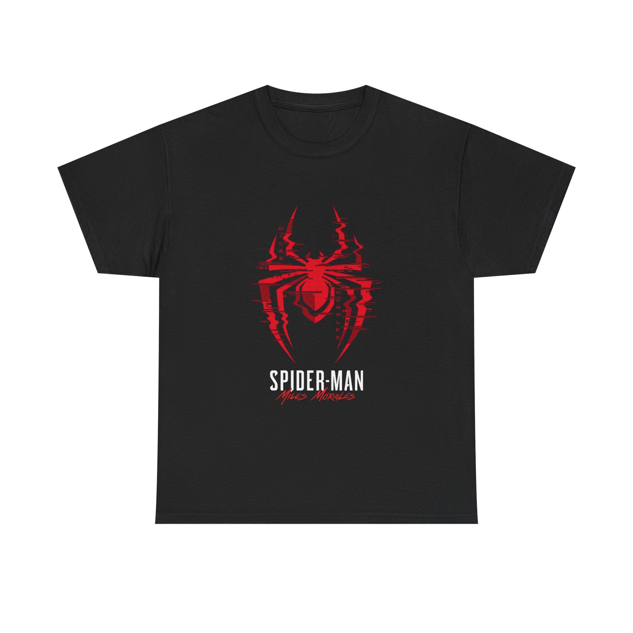 Marvel Spider-Man Miles Morales Glitch T-Shirt – Gamer Style Streetwear Tee