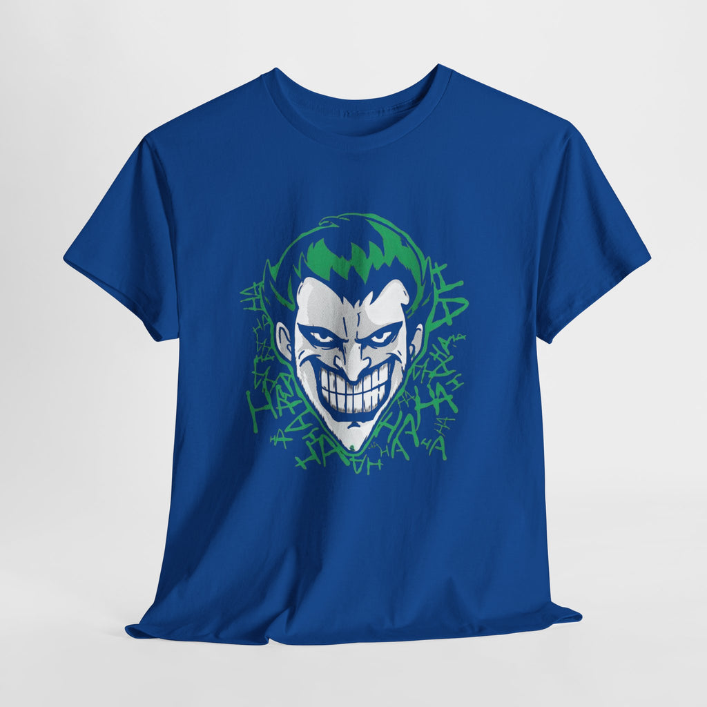 Joker Smile Graphic T-Shirt – Dark Villain Green Grin Unisex Tee