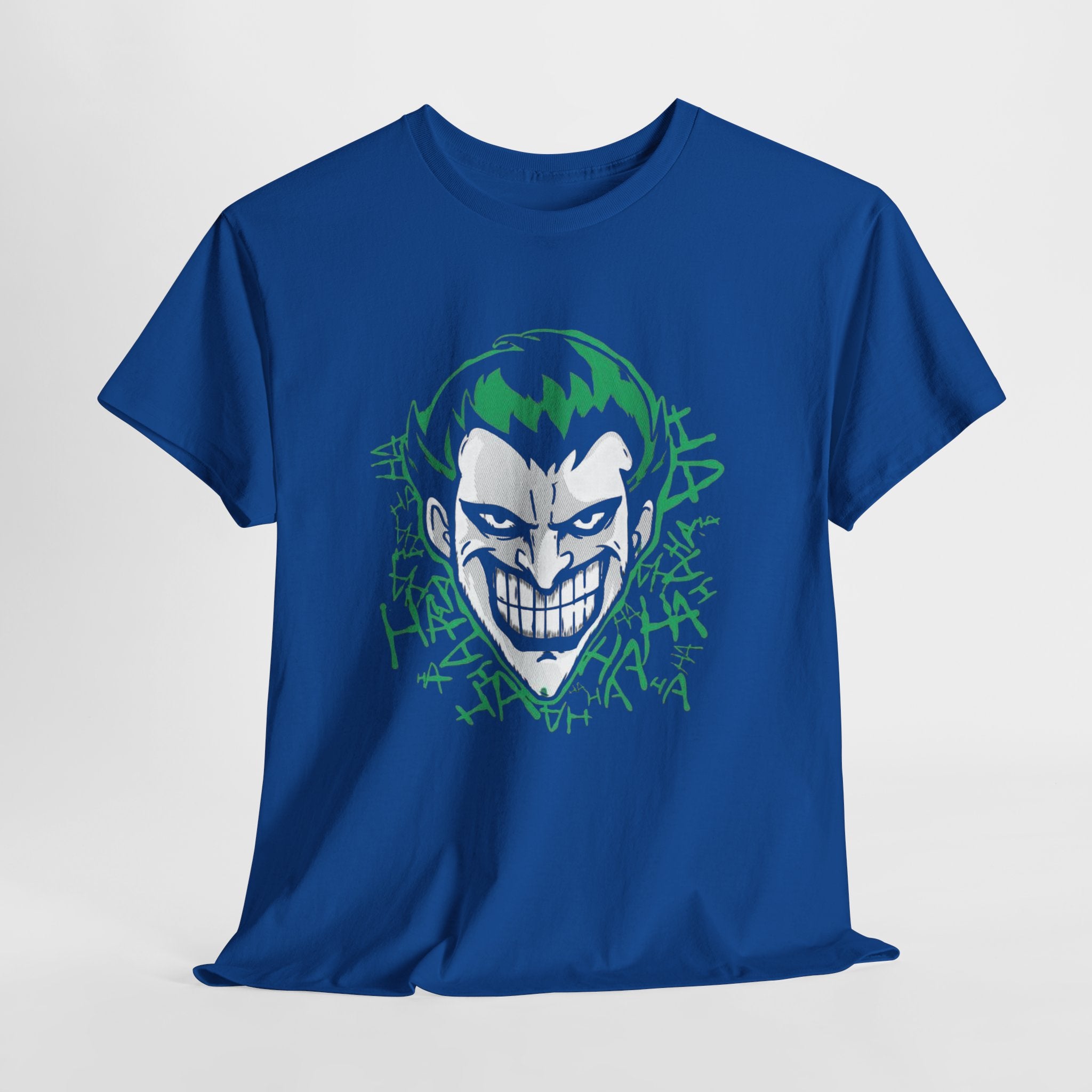 Joker Smile Graphic T-Shirt – Dark Villain Green Grin Unisex Tee
