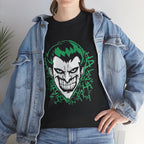 Joker Smile Graphic T-Shirt – Dark Villain Green Grin Unisex Tee