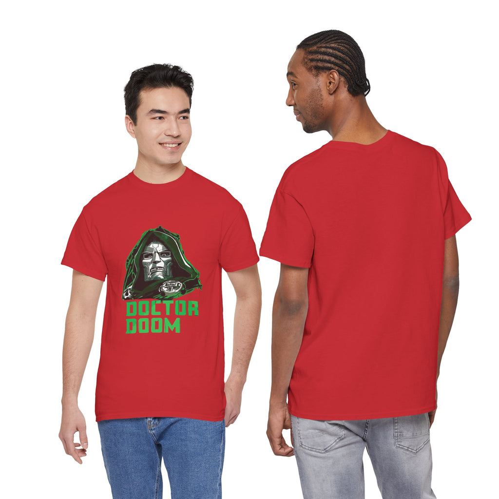 Doctor Doom Retro Green Villain Portrait T-Shirt — Avengers Graphic Tee