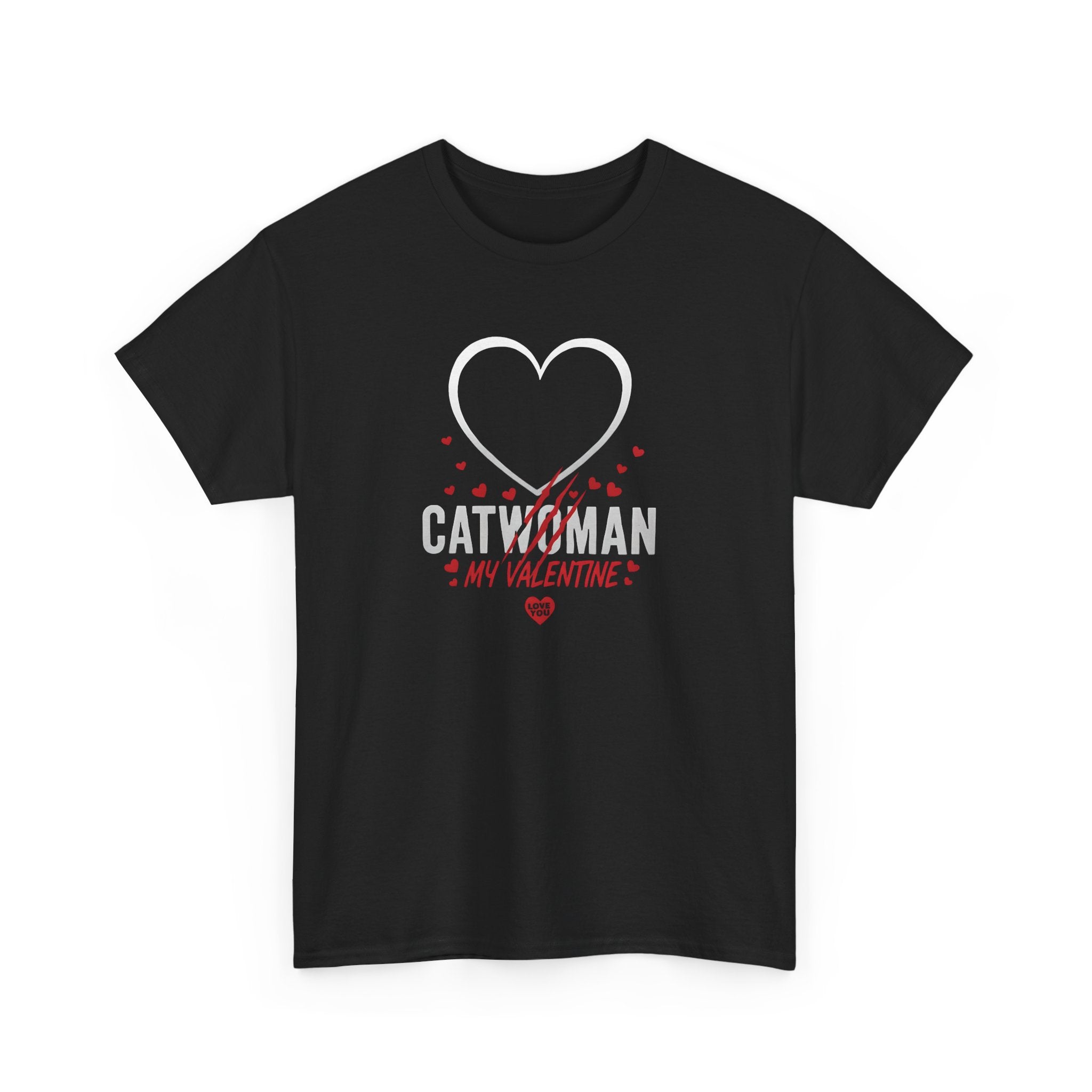 Catwoman My Valentine T-Shirt – Heart & Paw Romantic Valentine's Tee