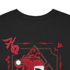Harlequin Heart Tee — Joker-Inspired Playing Card Graphic T-Shirt