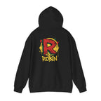 DC Robin Graffiti Hoodie — Dick Grayson "R" Street Art Pullover