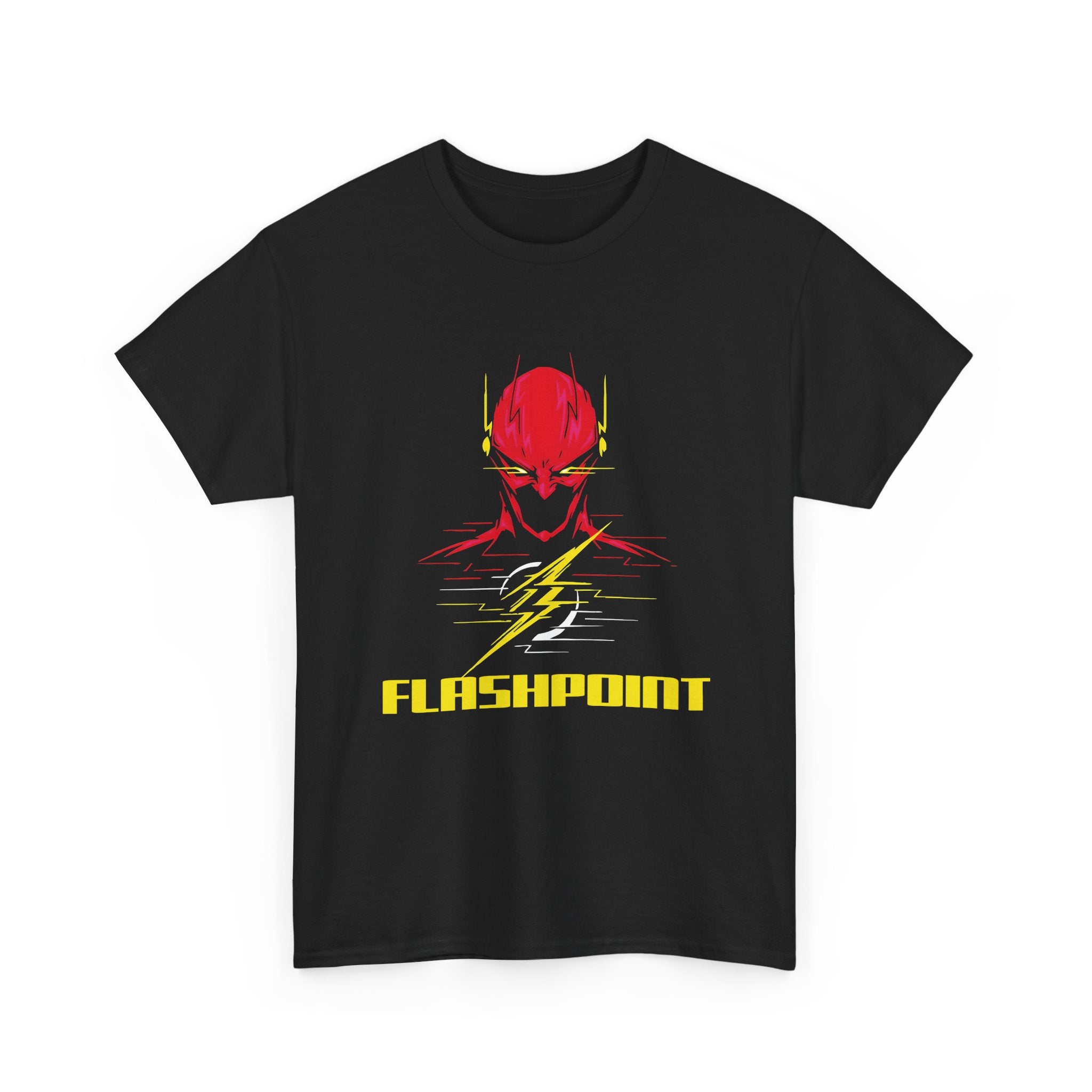 Flashpoint DC Flash Unisex T-shirt - Barry Allen Speed Force Graphic Tee - Dark Superhero Streetwear