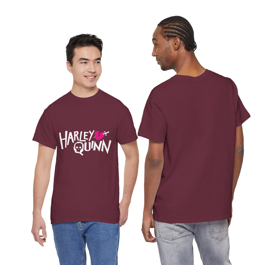 Harley Quinn Skull Heart Shirt – DC Comics Villain Graphic Tee