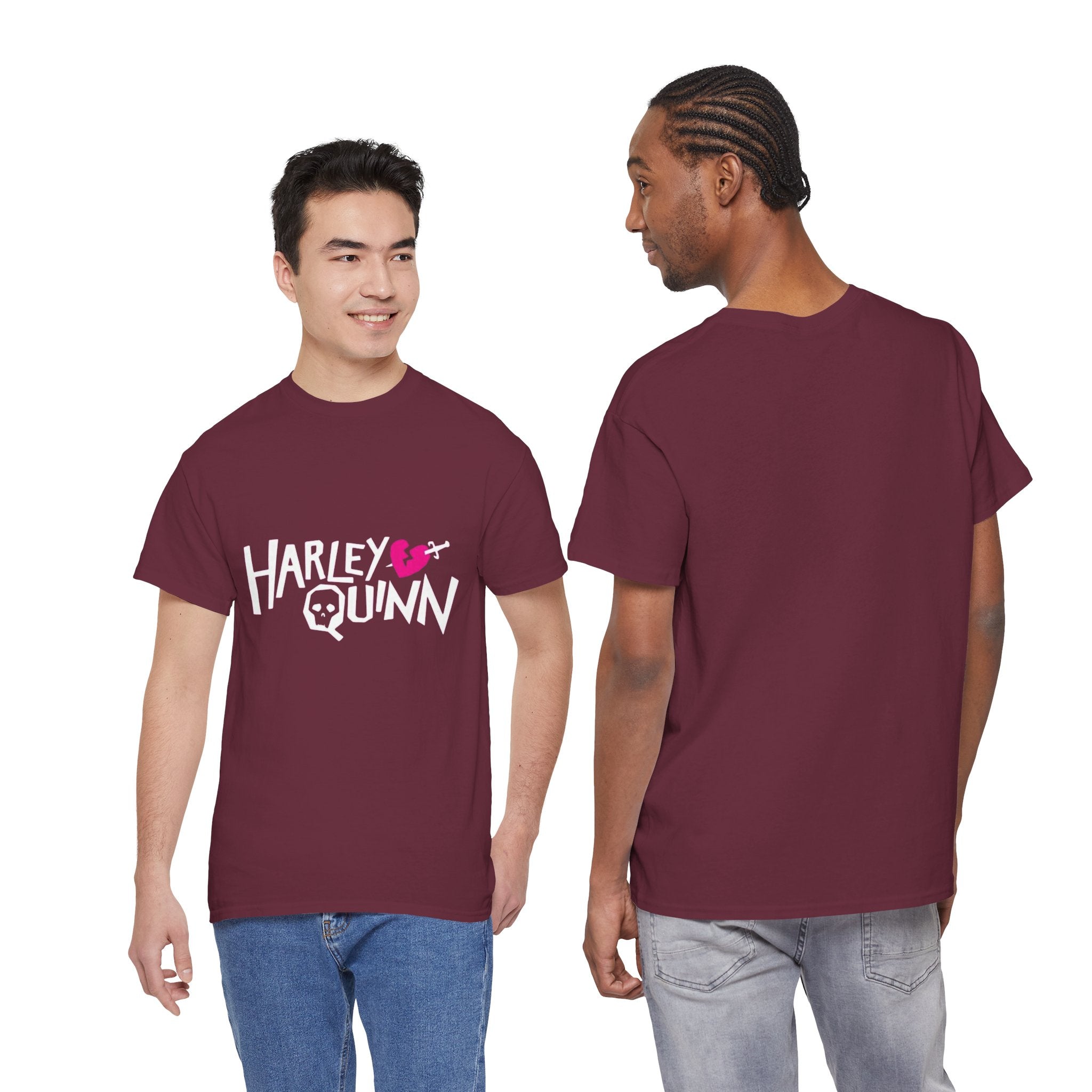 Harley Quinn Skull Heart Shirt – DC Comics Villain Graphic Tee