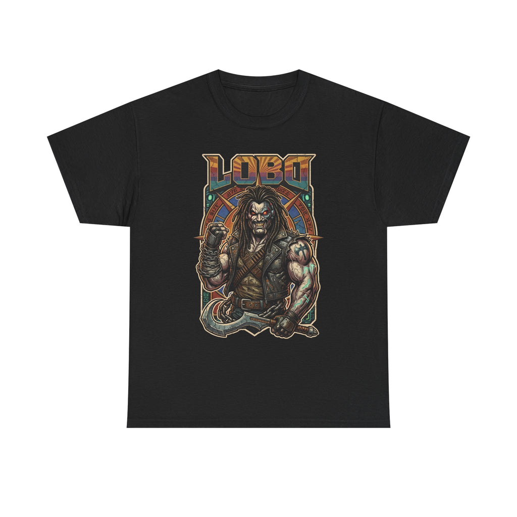 Lobo Warrior Graphic Tee – Jason Momoa’s DCU Czarnian Bounty Hunter T‑Shirt